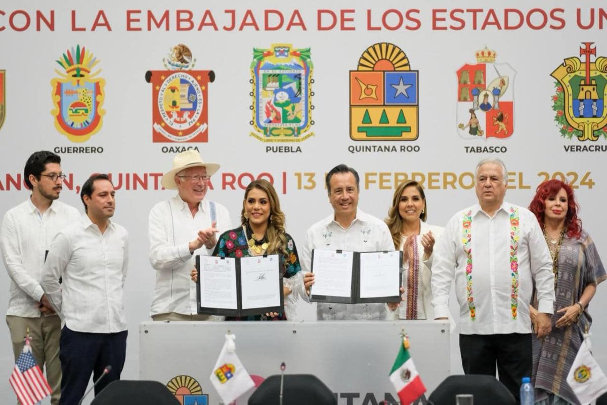Veracruz and other states sign a sustainable development agreement with the United States