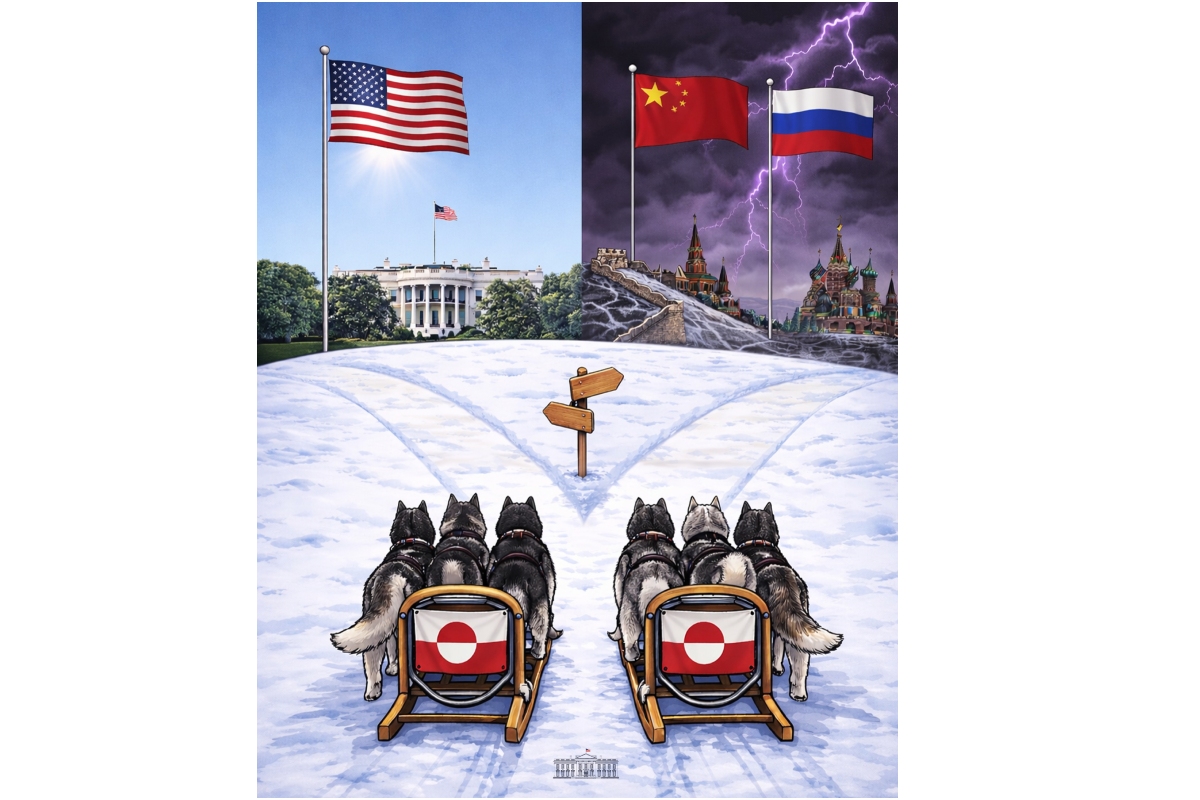 "¿Qué camino, groenlandés?". Imagen compartida por la Casa Blanca horas antes de la reunión en Washington. Fuente: X @WhiteHouse