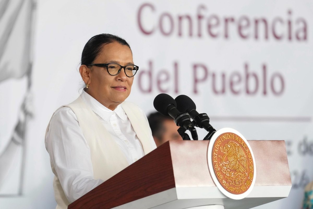 La secretaria de Gobernación, Rosa Icela Rodríguez. Fuente: Gobierno de México