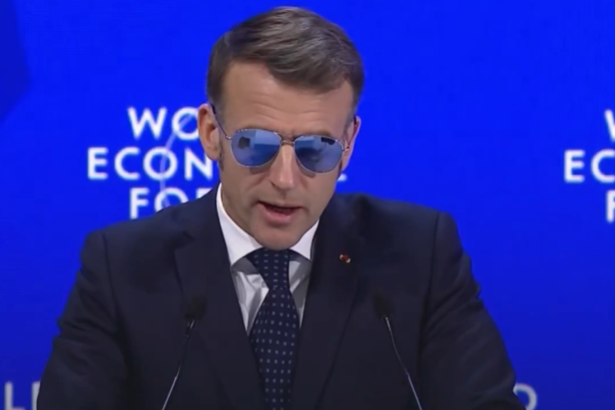 Emmanuel Macron dando un discurso enfocado en la soberanía de Groenlandia. Fuente: X/Emmanuel Macron