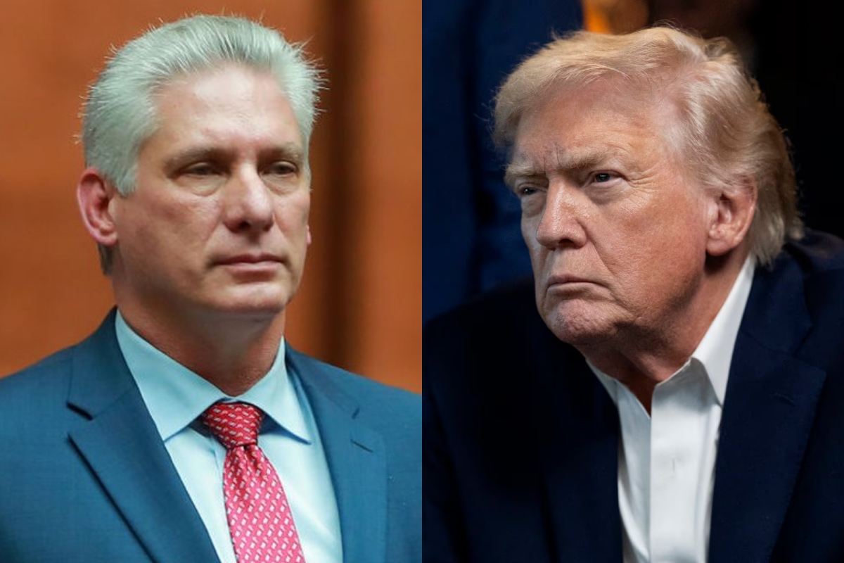 Miguel Díaz Canel y Donald Trump. Fuente: NotiPress