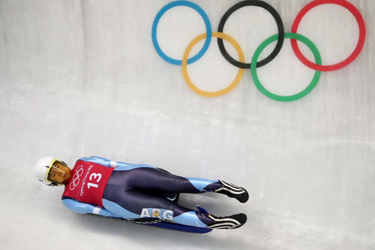 Verónica Ravenna, la única representante argentina en luge. Fuente: Milano Cortina 2026
