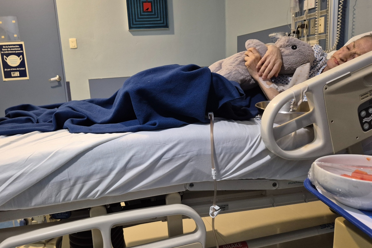 Susana C Seyffert en recuperación. Fuente: GoFundMe