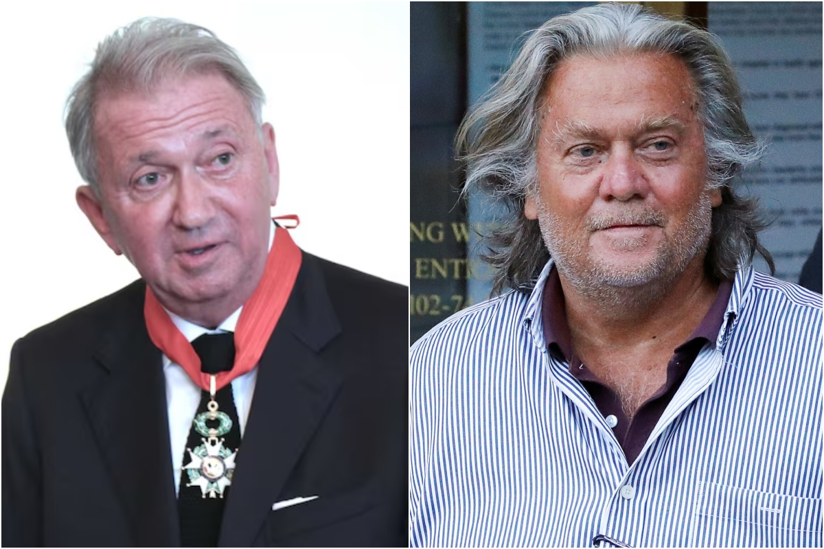 Terje Rod-Larsen y Steve Bannon
