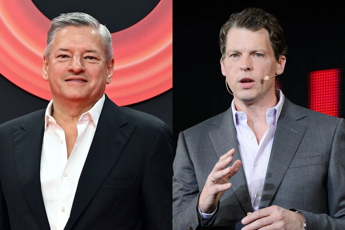 Ted Sarandos y Greg Peters