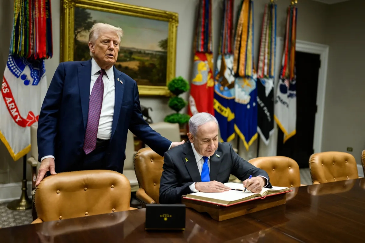 Donald Trump y Benjamín Netanyahu. Fuente: White House