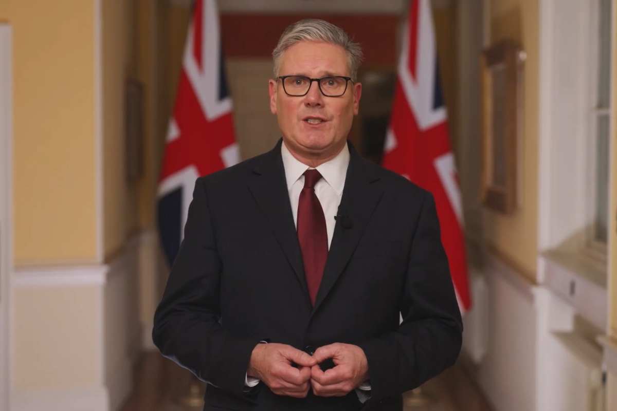 El primer ministro, Keir Starmer, ofreció un discurso luego de los ataques en Irán. Fuente: X/Keir Starmer