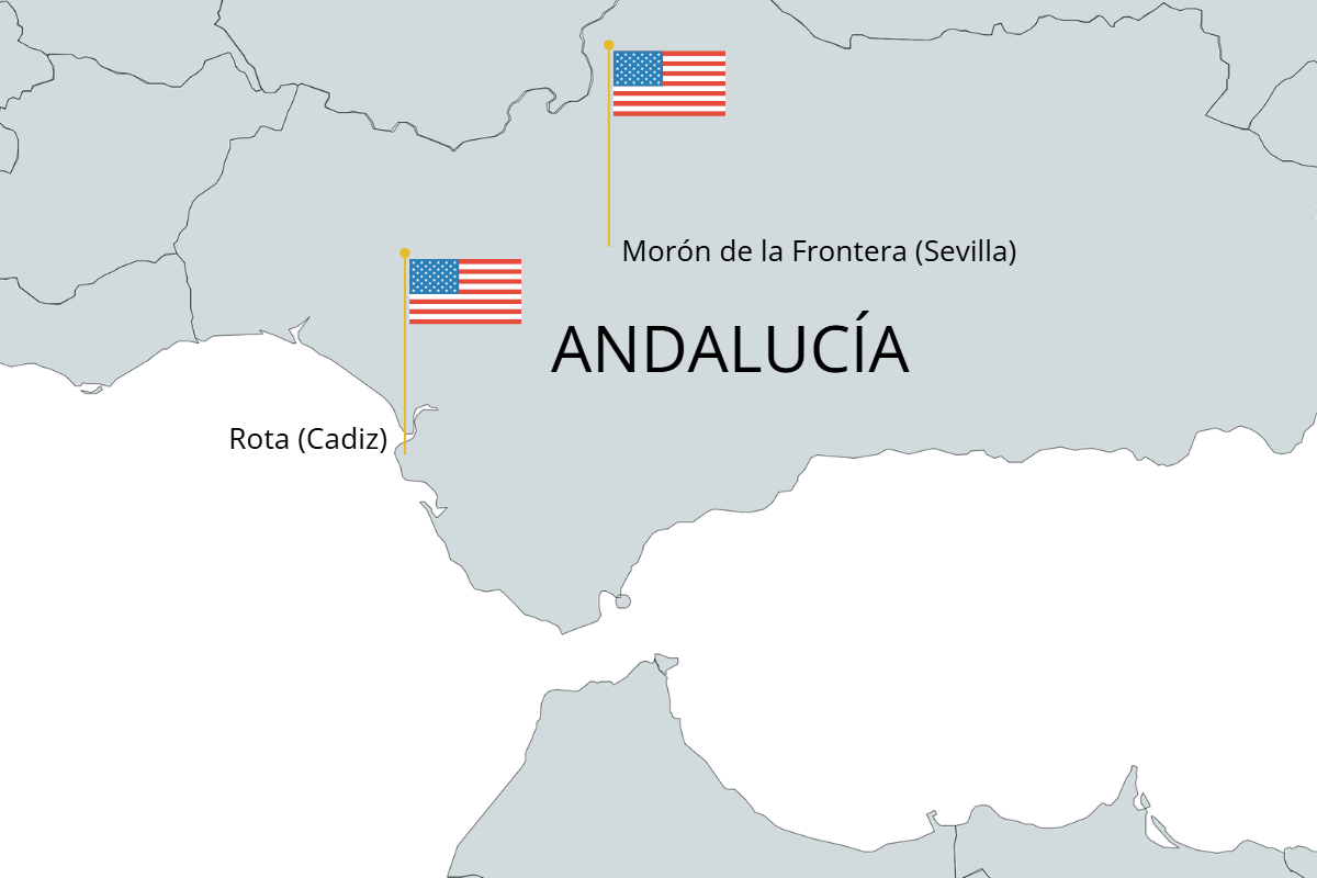 Bases militares estadounidenses en España.
