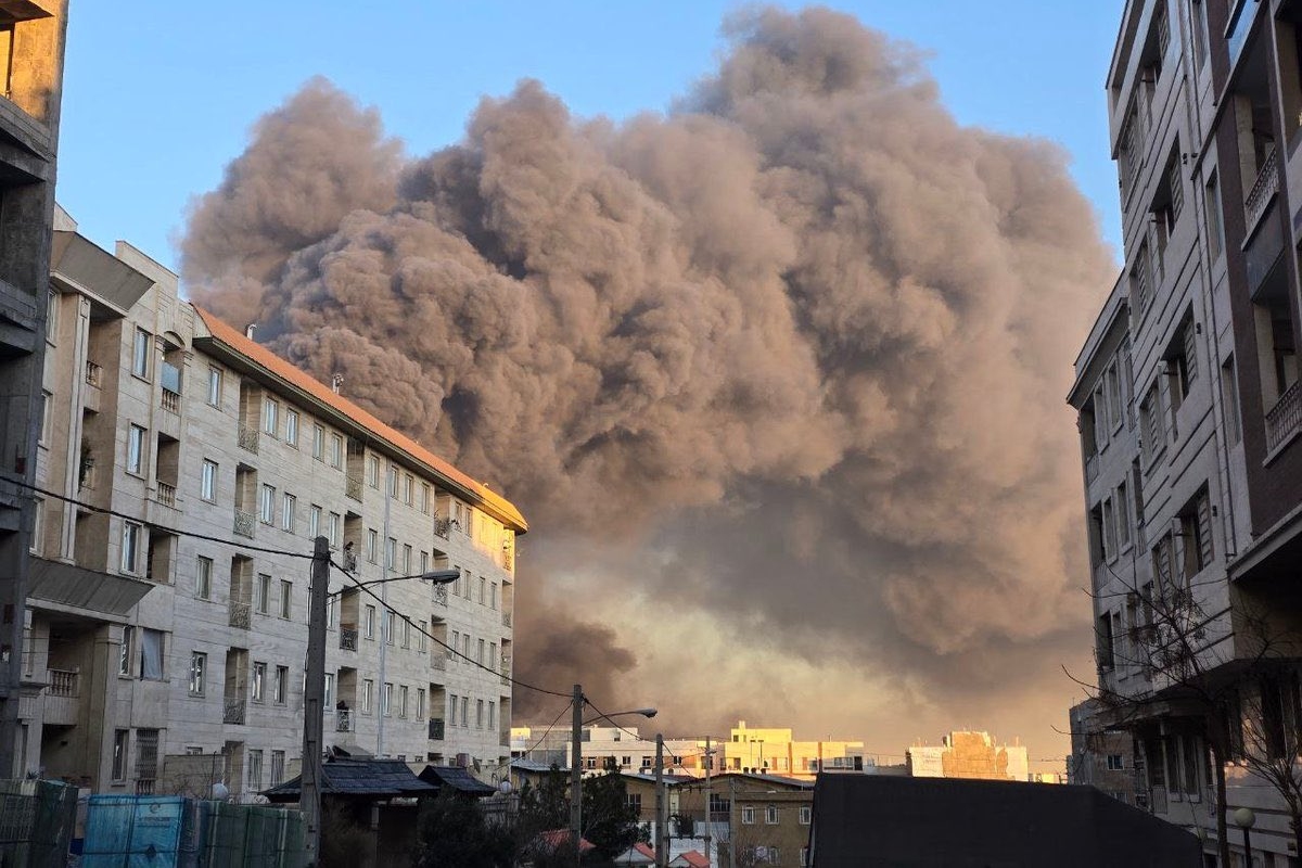 Bombardeos en Irán. Fuente: X