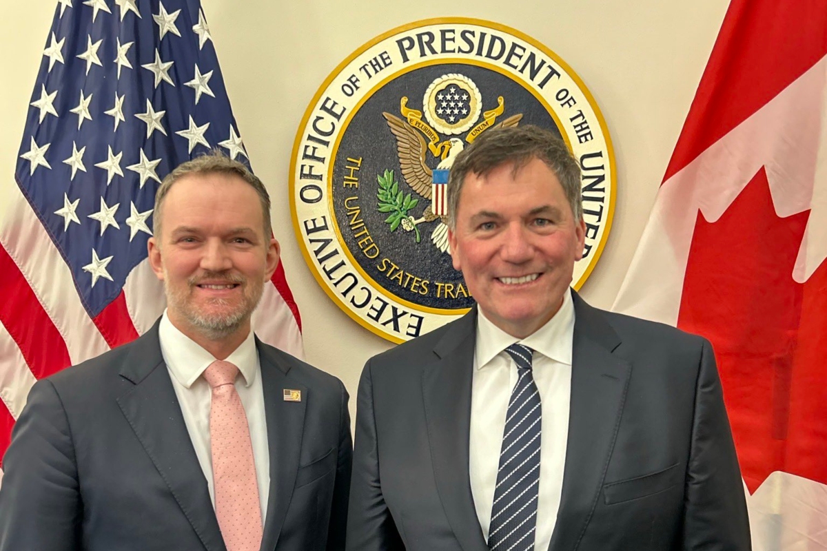 LeBlanc viajó a Washington para conversar sobre el proceso de revisión conjunta del Acuerdo entre Canadá, Estados Unidos y México, así como sobre otros asuntos bilaterales. Fuente: X @DLeBlancNB