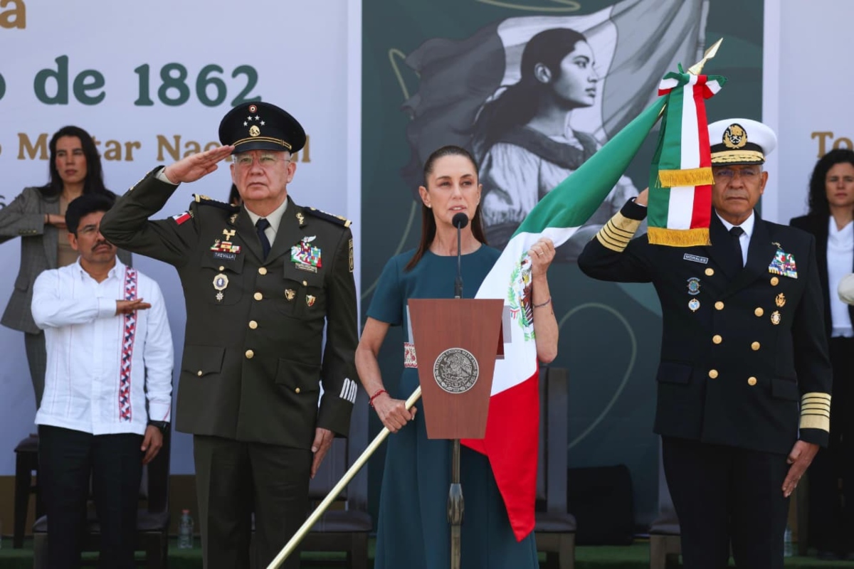 Presidenta Claudia Sheinbaum desde el Monumento al General Ignacio Zaragoza, en Puebla