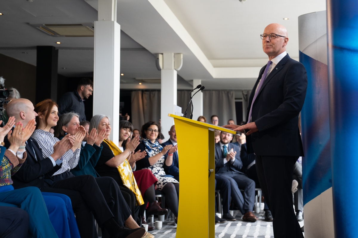 John Swinney, primer ministro de Escocia y líder del SNP. Fuente: X/SNP