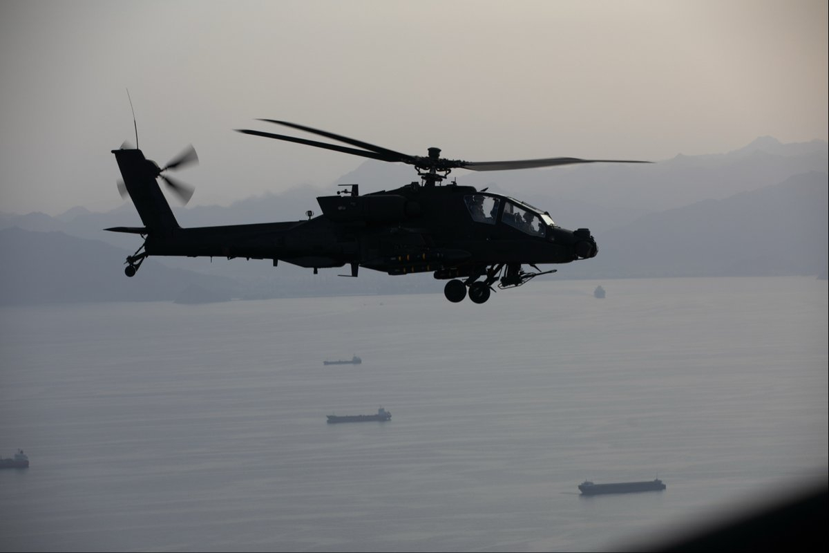 US Army Boeing AH-64E Apache derribado por las fuerzas iraníes. Fuente: X @MenchOsint