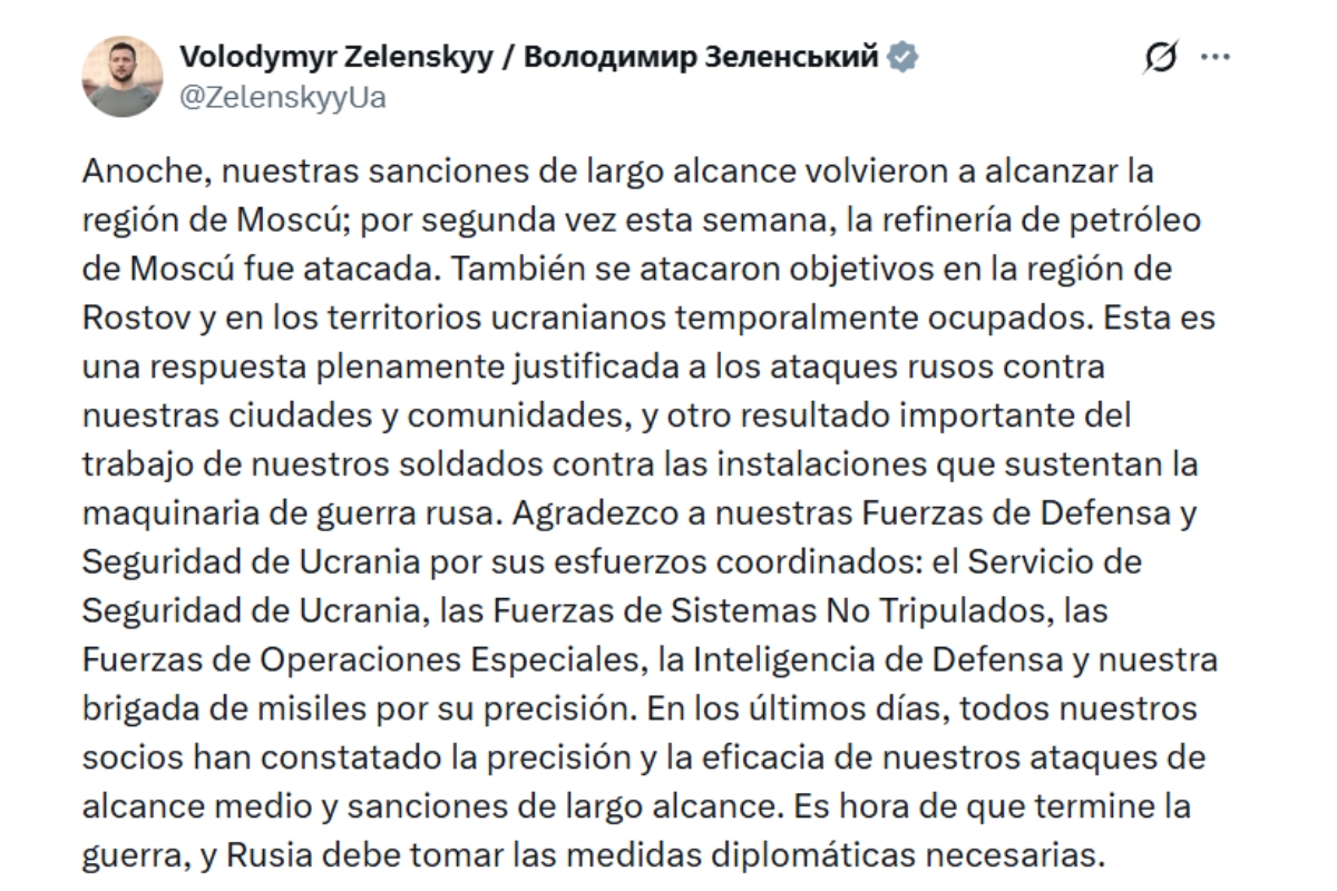 Fuente: X @ZelenskyyUa