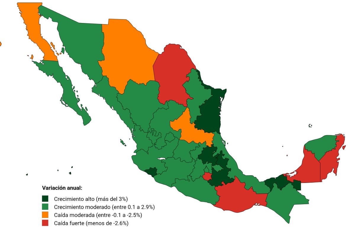 Fuente: INEGI. Diseño: NotiPress con MapChart