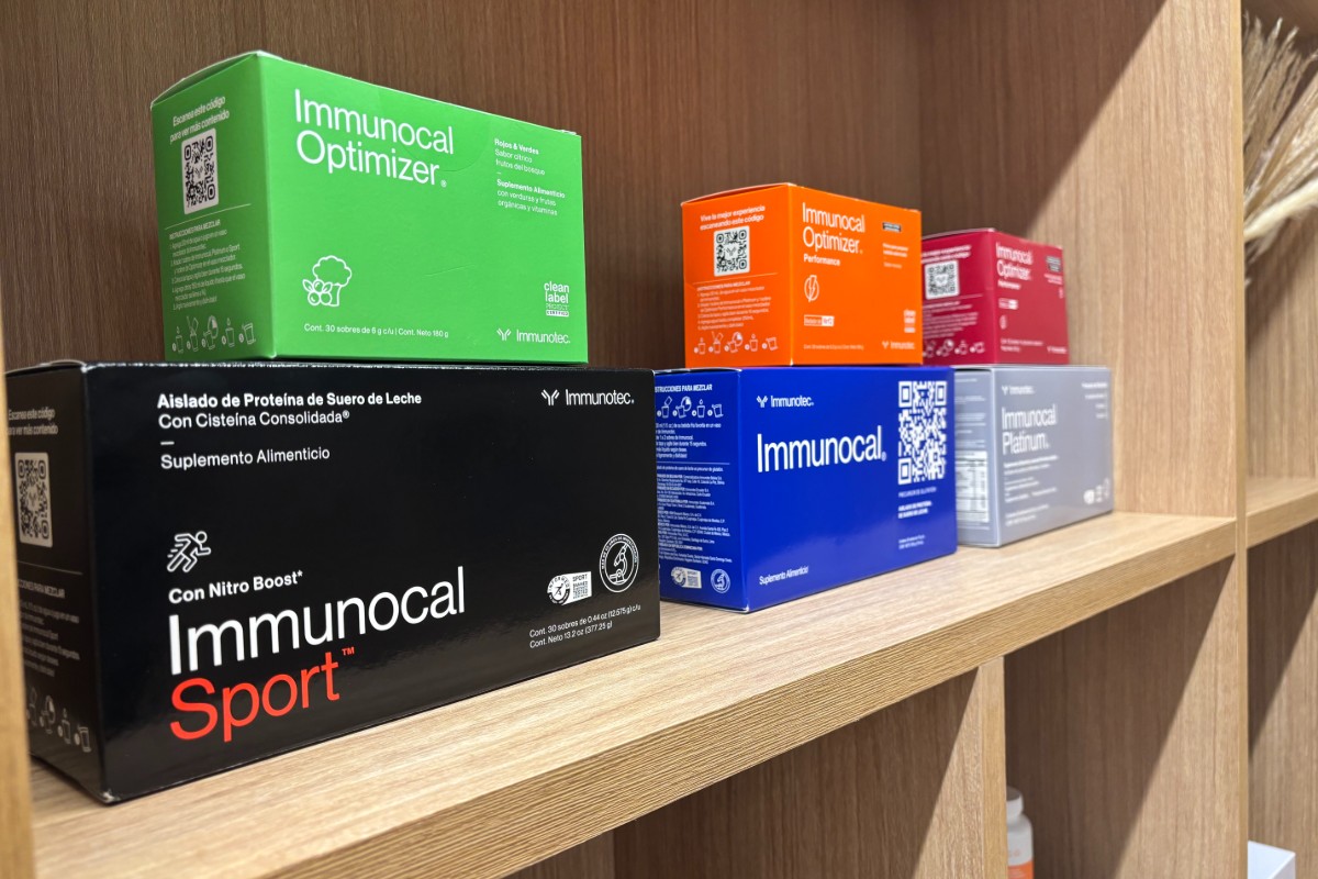 Productos de Immunotec en el Centro de Experiencia de Polanco, Ciudad de México