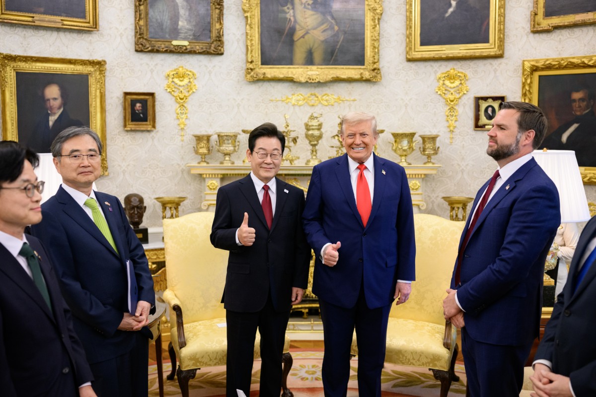 Trump se reunió con su par surcoreano en agosto de 2025 para finalizar las negociaciones de un importante acuerdo comercial y coordinar una estrategia de seguridad conjunta frente a Corea del Norte. Fuente: White House