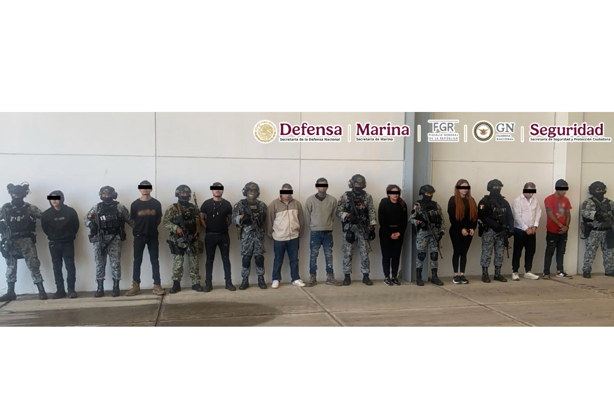 Imagen de los detenidos compartida por el Gabinete de Seguridad en sus redes sociales.