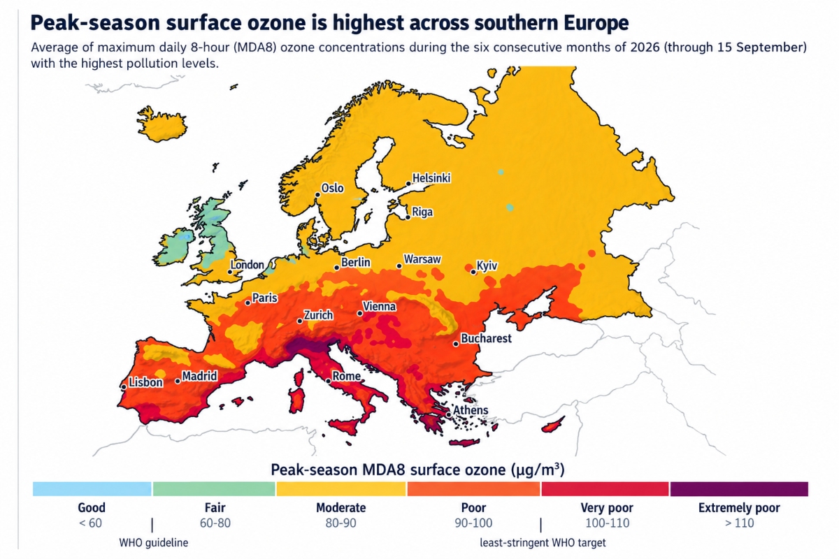 informe Atmosphere Watch del Servicio de Vigilancia Atmosférica de Copernicus